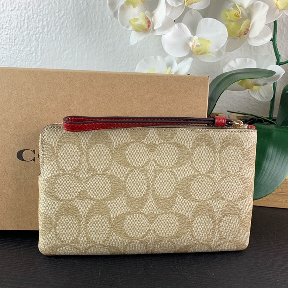 Coach Large Corner Zip Wristlet - Picture 2 of 5